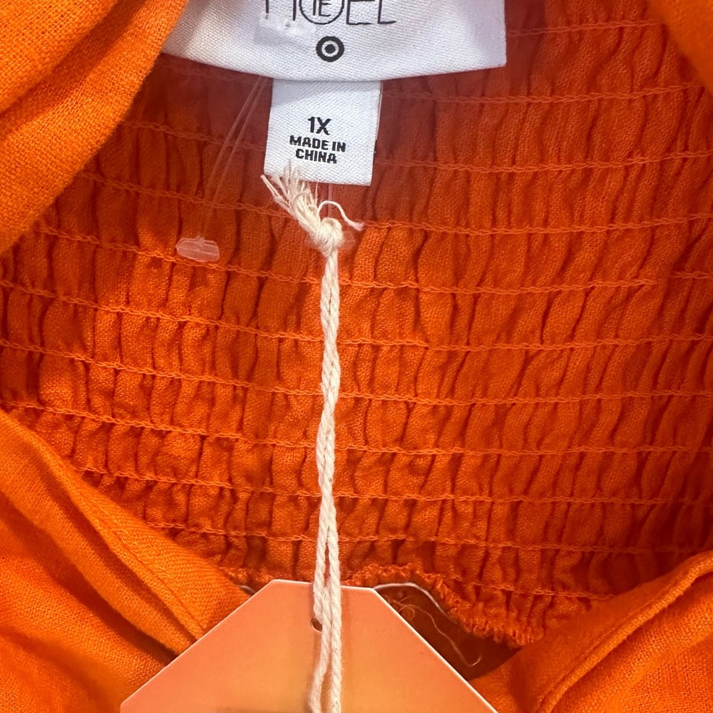 Fe Noel x Target Orange Summer Dress - Size 1x NWT - Picture 3 of 4